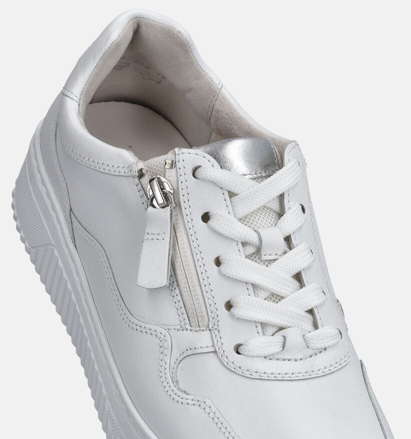 Gabor Witte Sneakers voor dames (368366) - geschikt voor steunzolen