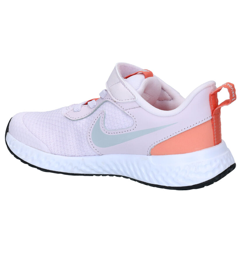 Nike Revolution Baskets en Gris en cuir (291161)