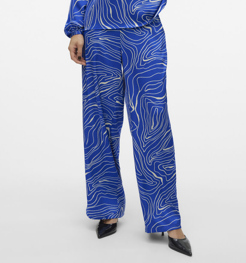 Vero Moda Robin Blauwe Wijde broek voor dames (349077)