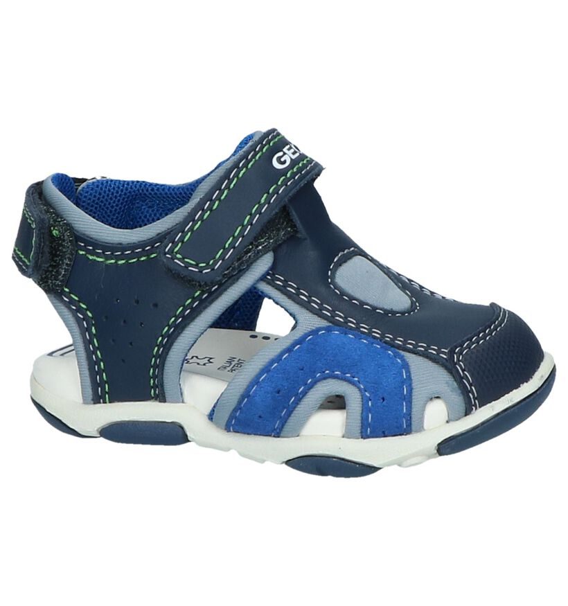 Geox Sandales pour bébé en Bleu foncé en cuir (245013)