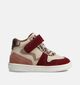 Milo & Mila Baskets en Beige/Bordeaux pour filles (380650) - pour semelles orthop&eacute;diques