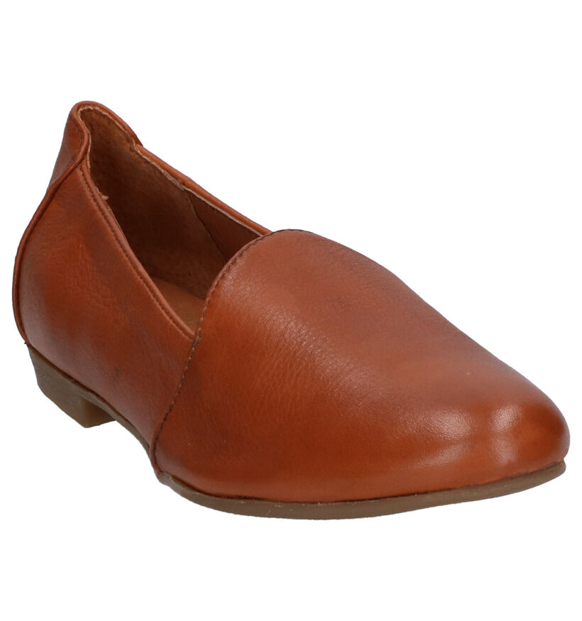 Via Limone Loafers en Cognac en cuir (272326)