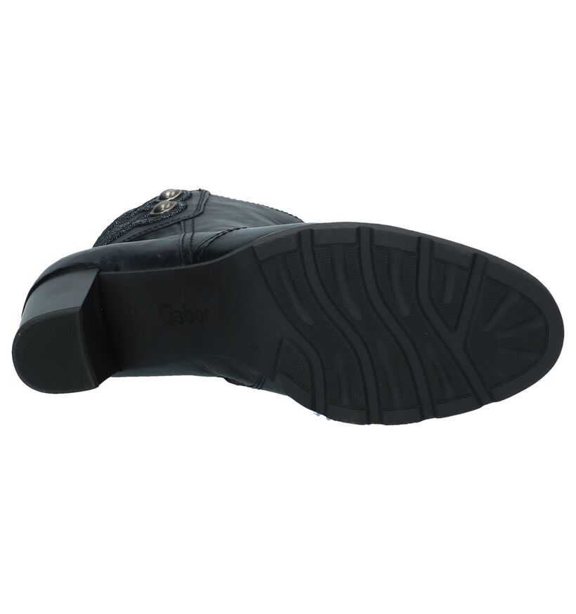 Gabor Best Fitting Bottillons en Bleu foncé en cuir (231298)
