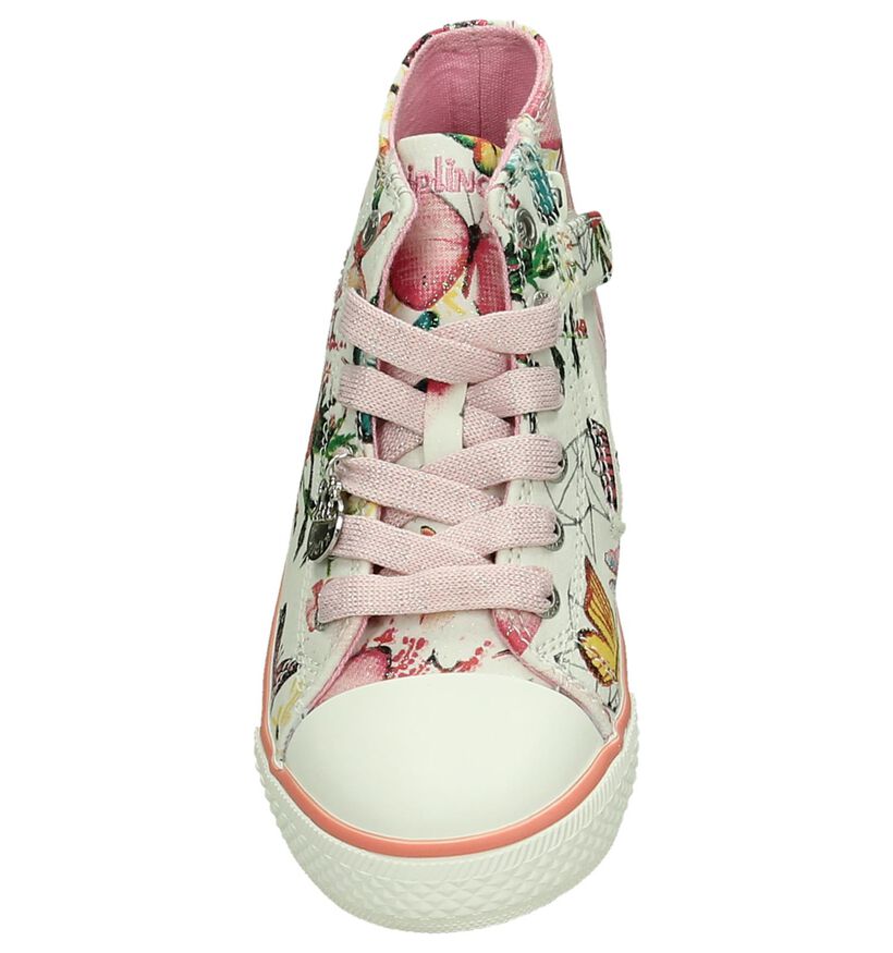 Kipling Butterfly Roze Sneakers Rits/Veter in stof (195825)