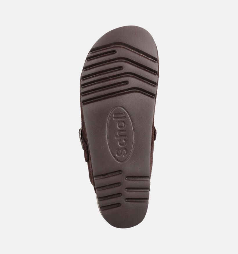 Scholl Fae New Donkerbruine Slippers voor dames (381001)