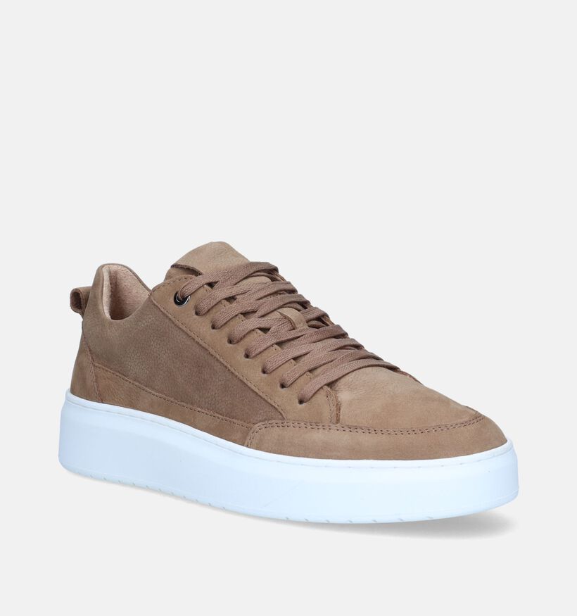 Via Borgo Enzo Taupe Veterschoenen voor heren (339280) - geschikt voor steunzolen