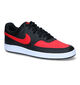 Nike Court Vision Baskets en Rouge/ Noir pour hommes (316532)