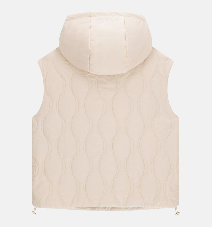 Guess Beige Gewatteerd Bodywarmer met Kap voor dames (375886)