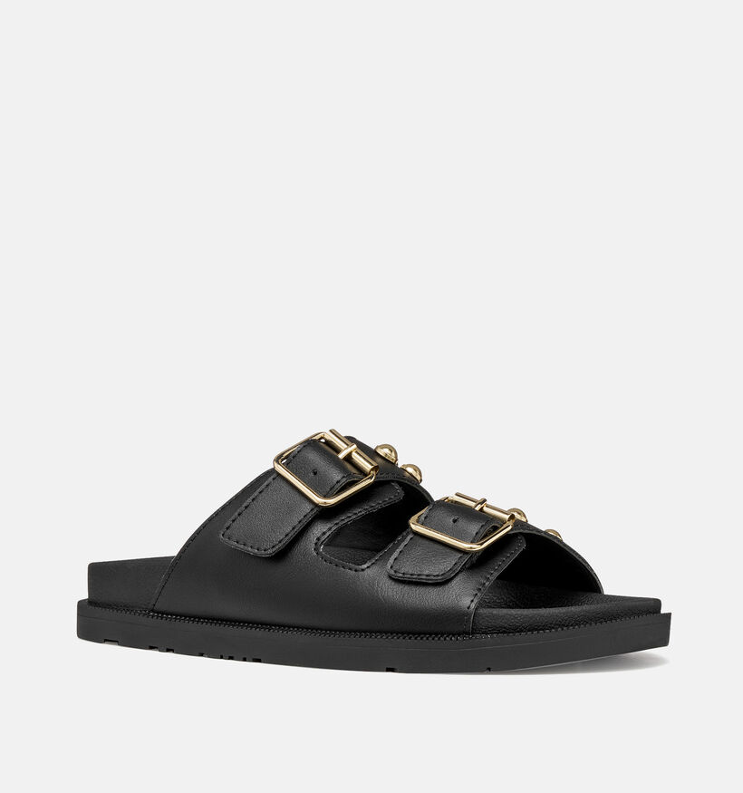 Geox J Foammentera Zwarte Slippers voor meisjes (370127)