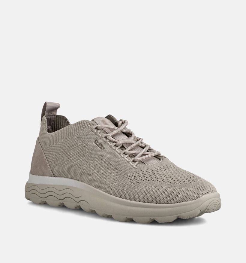 Geox Spherica Chaussures &agrave; lacets en Beige pour hommes (368022) - pour semelles orthop&eacute;diques