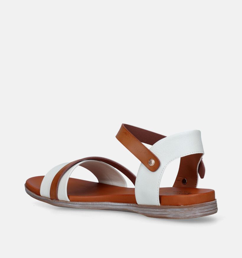 Mustang Sandales plates en Blanc pour femmes (338764)