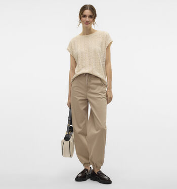 Vero Moda T-shirts Beige