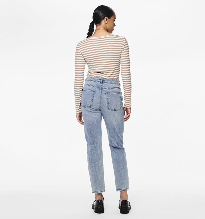 Pieces Bella Blauwe Straight leg jeans L30 voor dames (351103)