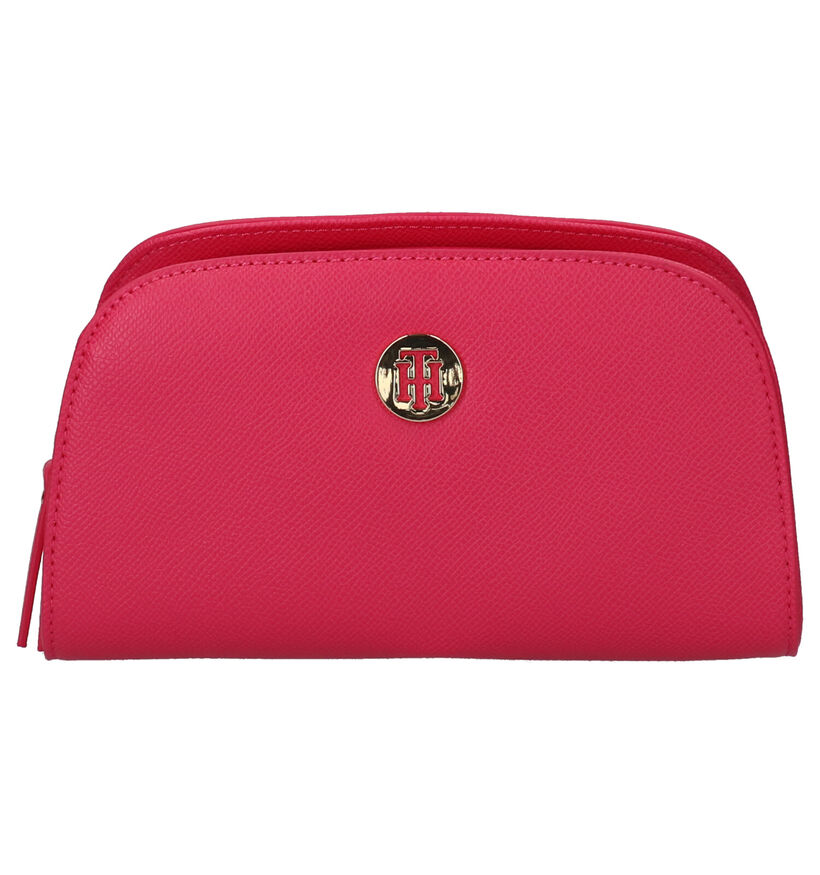 Tommy Hilfiger Classic Saffiano Trousse de maquillage en Rose en simili cuir (264580)