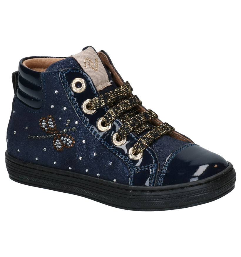 Lunella Chaussures hautes en Bleu en cuir (277759)