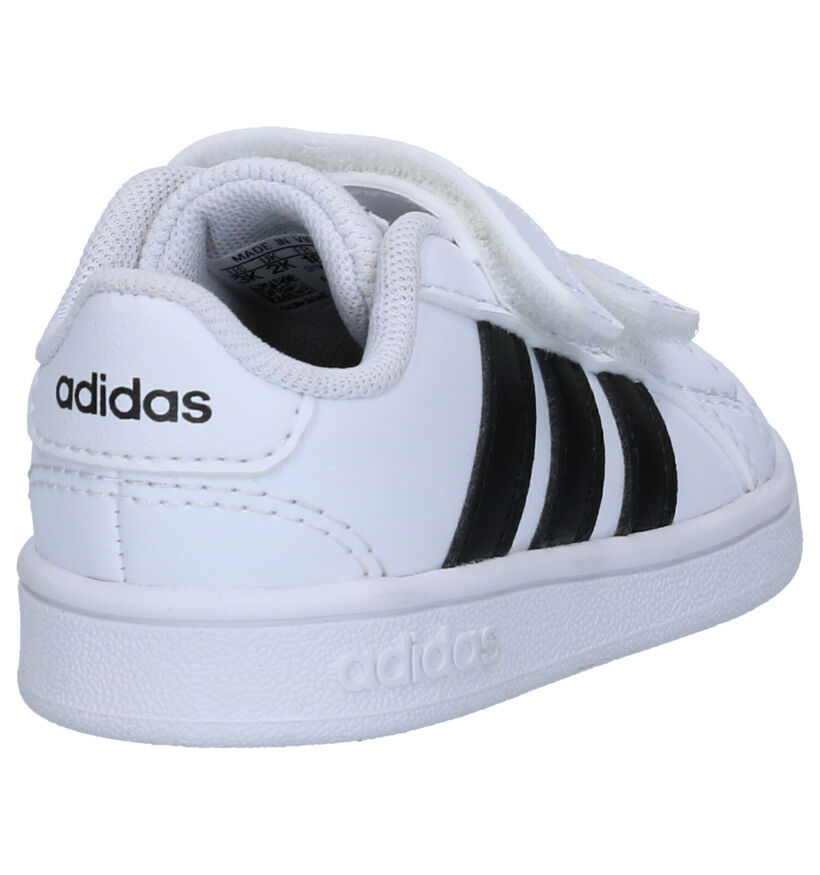 adidas Grand Court Baskets en Blanc en simili cuir (307964)