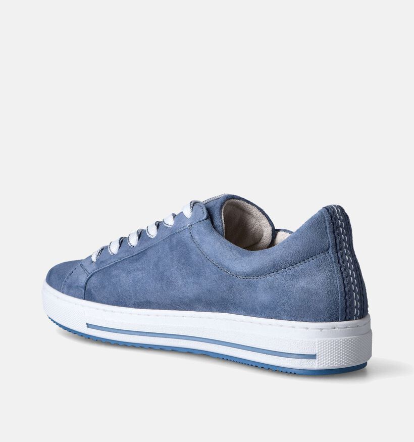 Gabor OptiFit Blauwe Veterschoenen voor dames (352046) - geschikt voor steunzolen