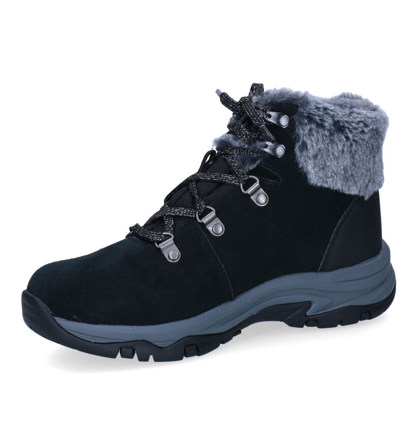 Skechers Trego Falls Fine Zwarte Wandelschoenen in stof (295677)