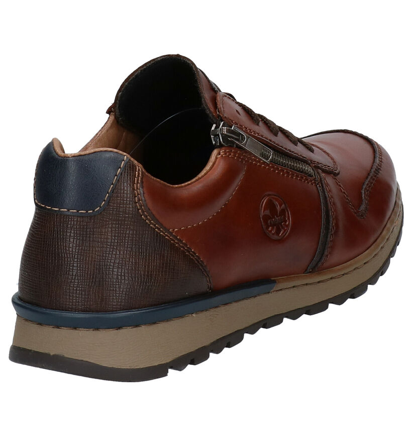 Rieker Chaussures à lacets en Cognac en cuir (297762)