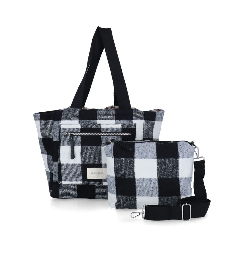 Emily & Noah Ingeborg Zwarte Shopper Tas voor dames (314767)