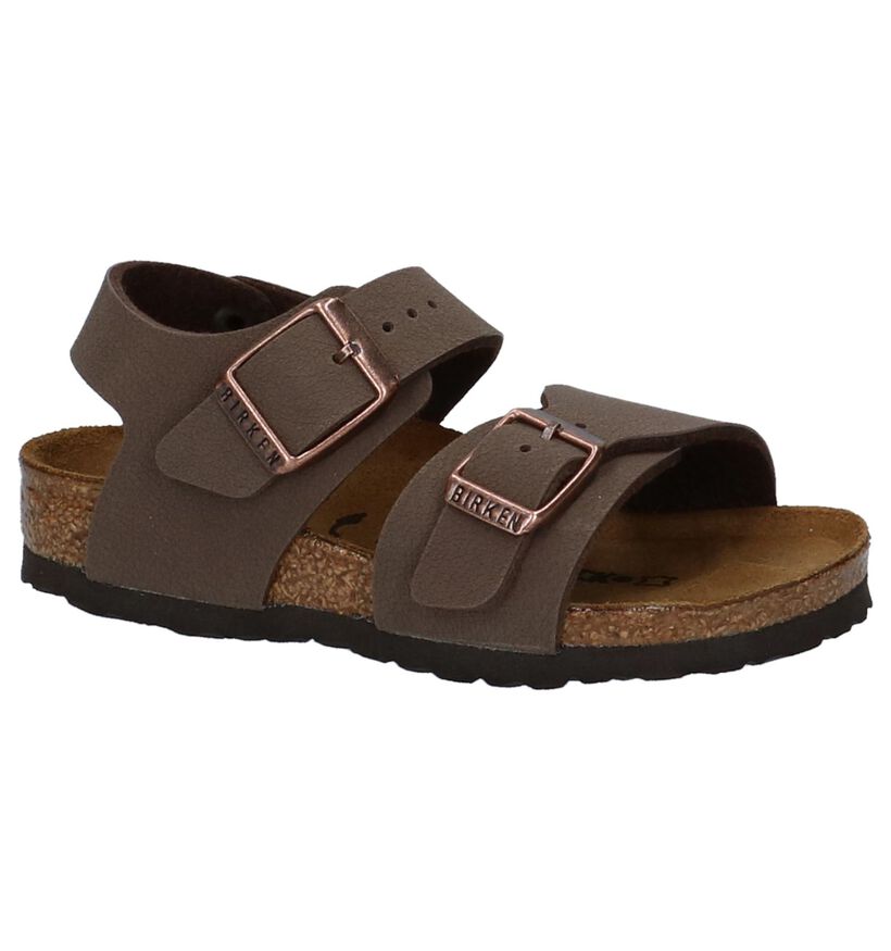 Birkenstock New York Zwarte Sandalen voor jongens (338096)