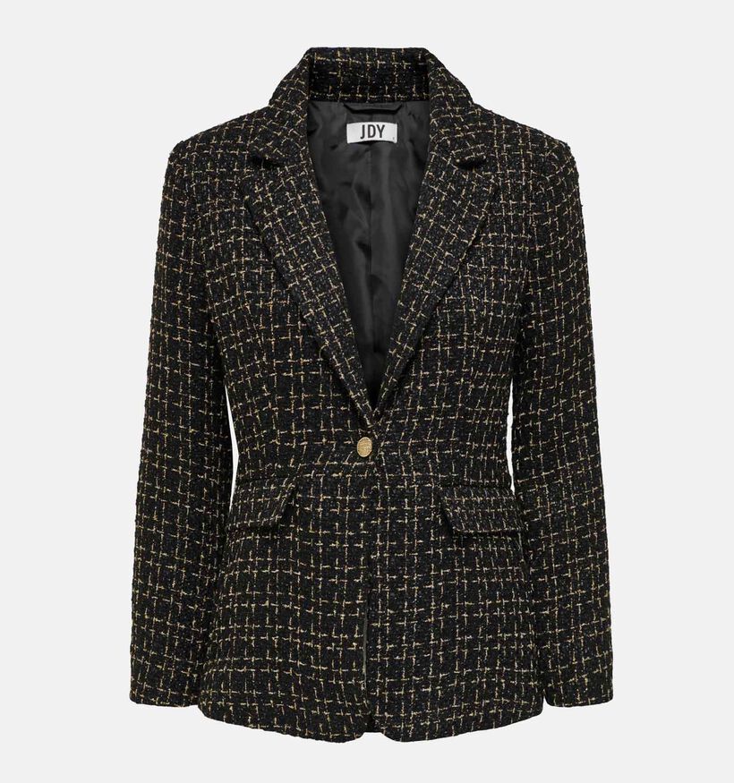 JDY Nancy Zwarte Tweed blazer voor dames (332481)