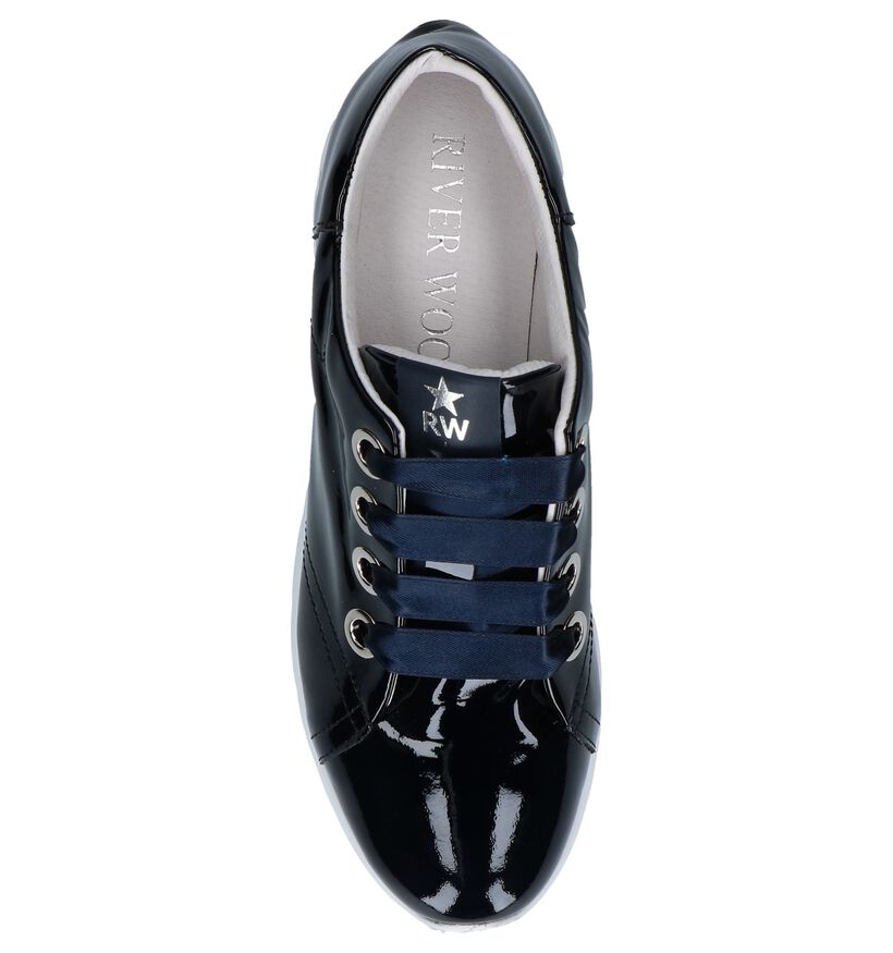 River Woods Chaussures à lacets en Bleu foncé en cuir (253085)