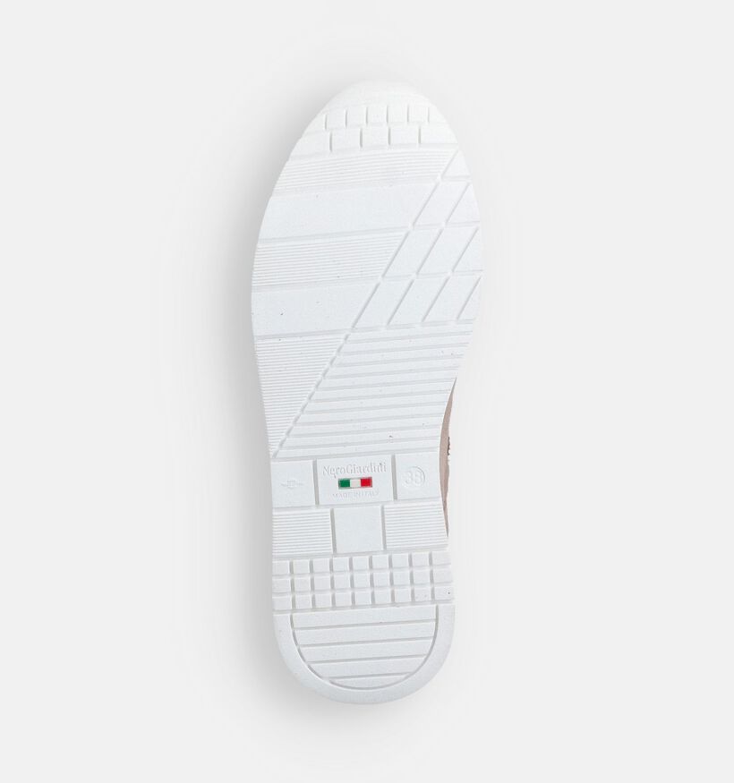 NeroGiardini Donkerbeige Sneakers voor dames (369081) - geschikt voor steunzolen