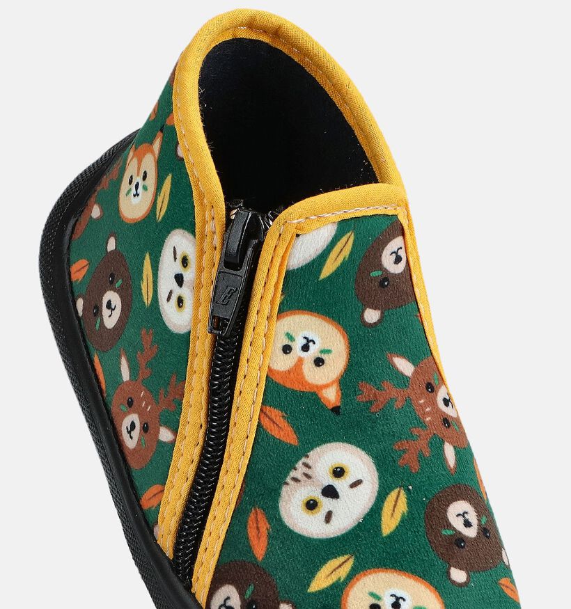 Milo & Mila Woodland Groene Pantoffels voor meisjes, jongens (364923) - geschikt voor steunzolen