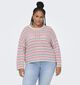 ONLY Carmakoma Asa Roze Gebreide trui voor dames (351436)