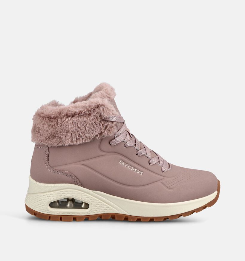 Skechers Uno Rugged Roze Boots met Veters en Rits voor dames (377978)