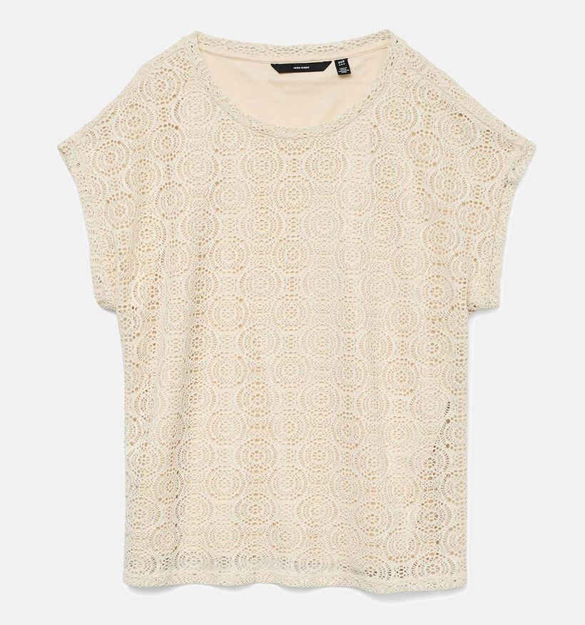 Vero Moda Maya Beige T-shirt voor dames (353136)