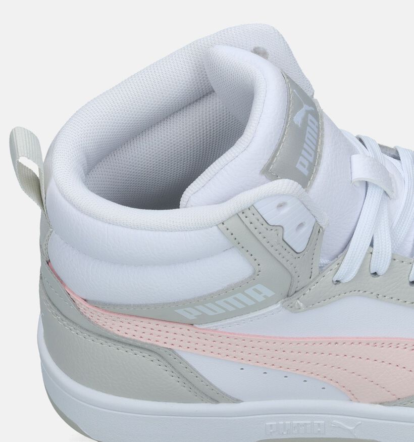 Puma Rebound v6 Baskets en Blanc pour filles (342849) - pour semelles orthopédiques
