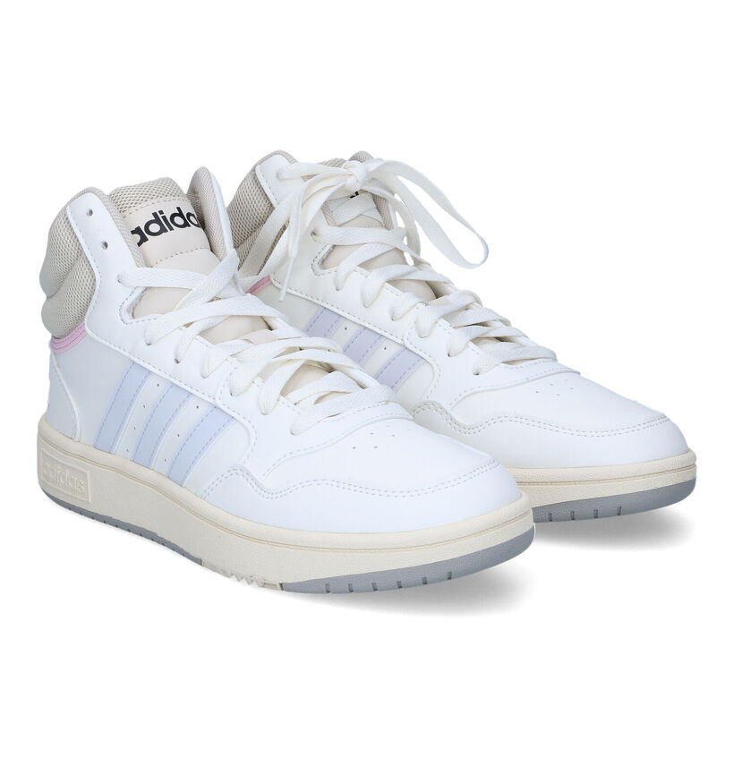 adidas Hoops 3.0 Mid Witte Sneakers voor dames (329412) - geschikt voor steunzolen