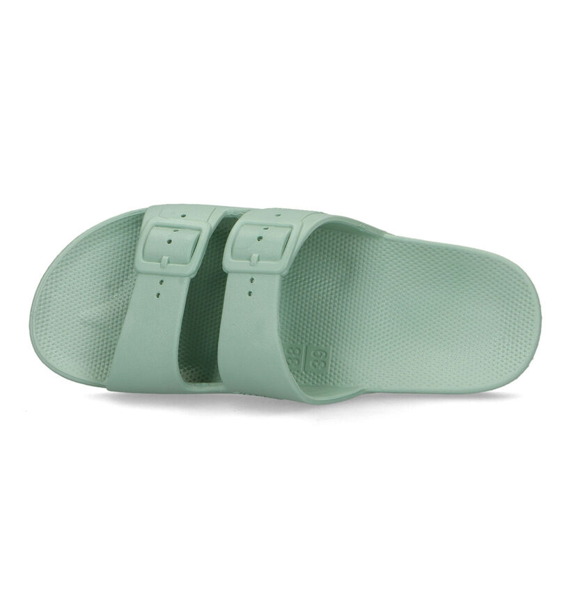 Freedom Moses Basic Nu-pieds en Vert Kaki pour femmes (340276)