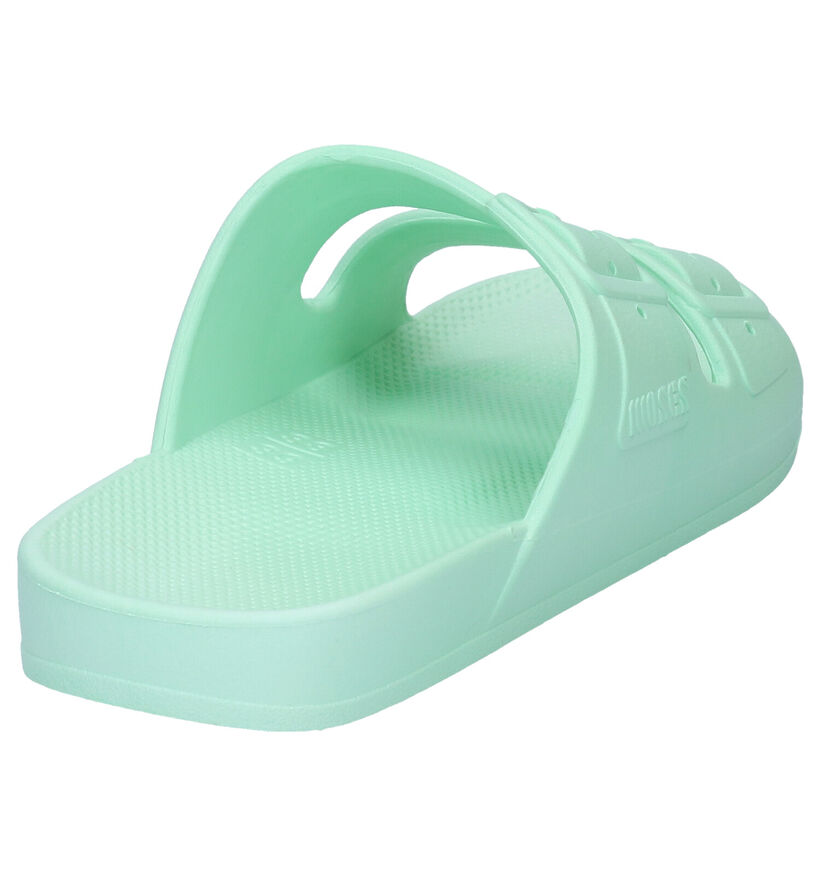 Freedom Moses Basic Groene Slippers in kunststof (288370)