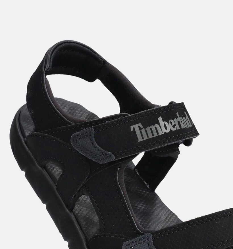 Timberland Perkins Row Backstrap Sandales en Noir pour gar&ccedil;ons (368734)