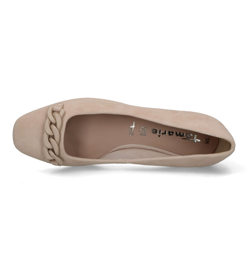 Tamaris Beige Pumps met Blokhak voor dames (320489)