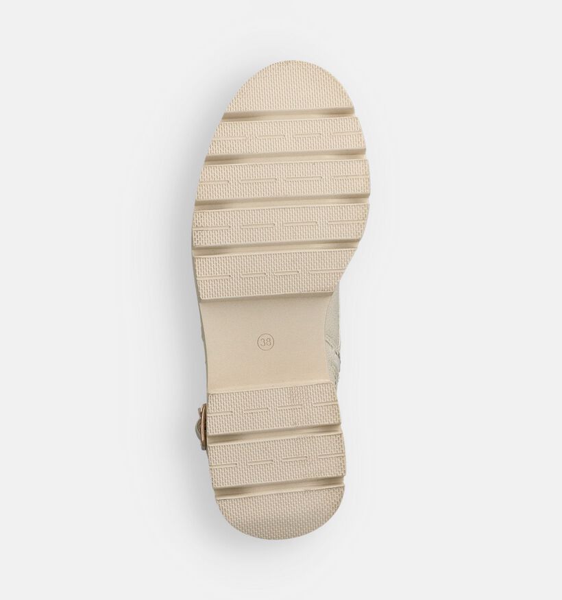 Marco Tozzi Ecru Veterboots voor dames (362557)