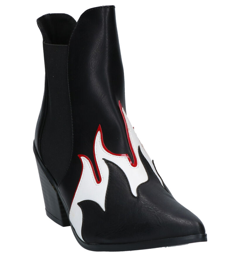 Vero Moda Bottines à talons en Noir en simili cuir (256057)