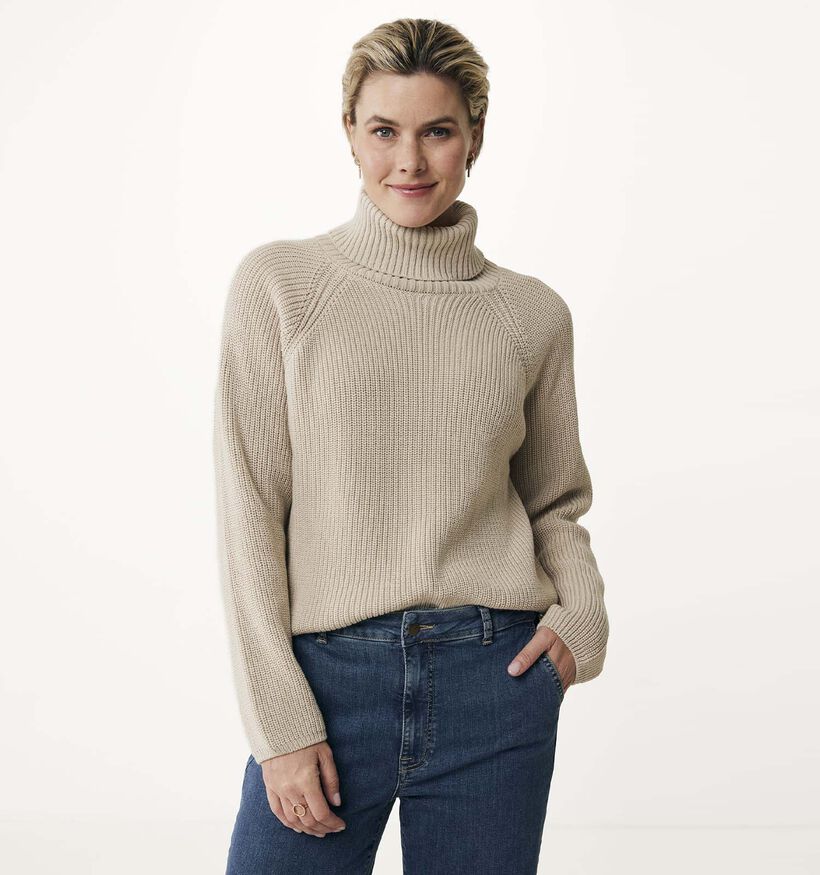 Mexx Beige Trui met rolkraag voor dames (348273)