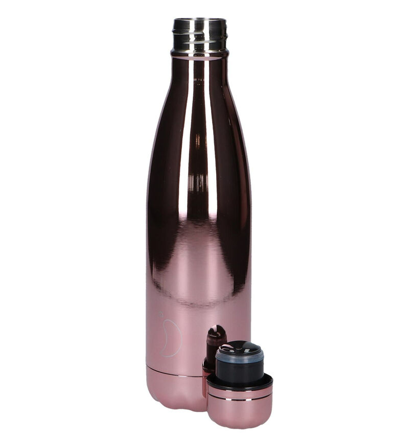 Chilly's Chrome Rose Gold Gourde 500 ml pour filles, femmes (253373)