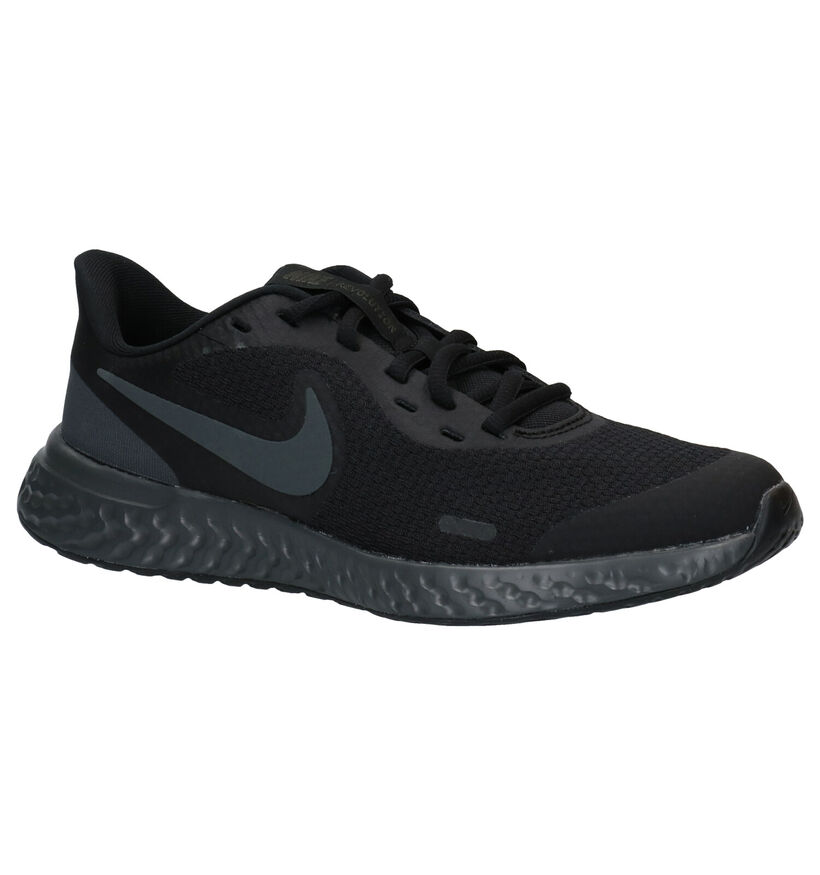 Nike Revolution Blauwe Sneakers in leer (284480)