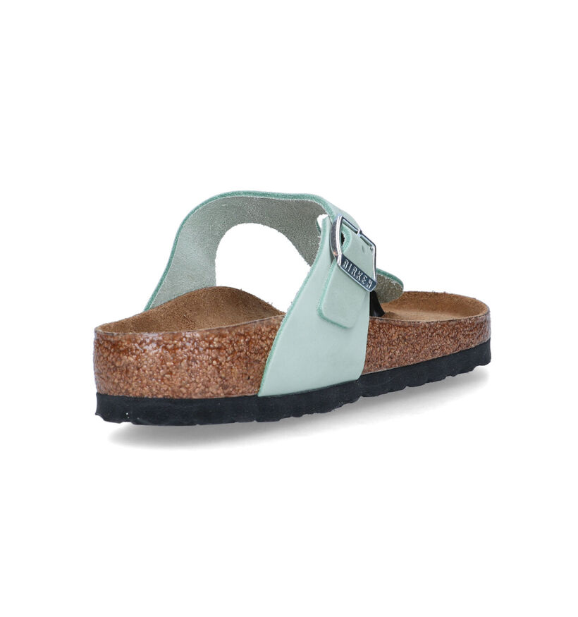 Birkenstock Gizeh Tongs en Vert pour femmes (322639)