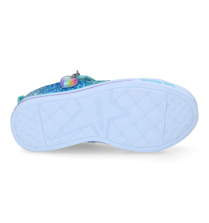 Skechers Sparkle Lite Blauwe Sneakers voor meisjes (302739) - geschikt voor steunzolen
