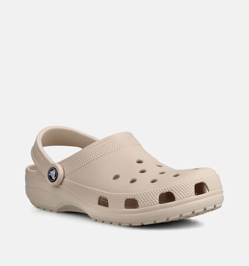 Crocs Classic Lichtbeige Slippers voor dames (369977)