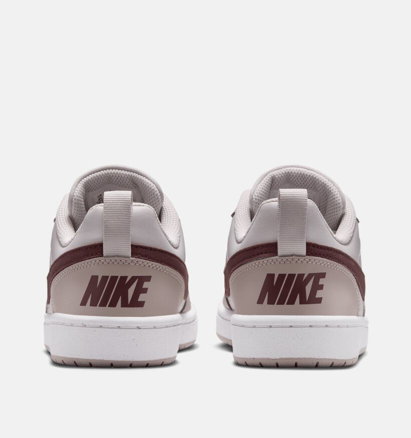 Nike Court Borough Low Gs Taupe Sneaker voor meisjes (367271) - geschikt voor steunzolen