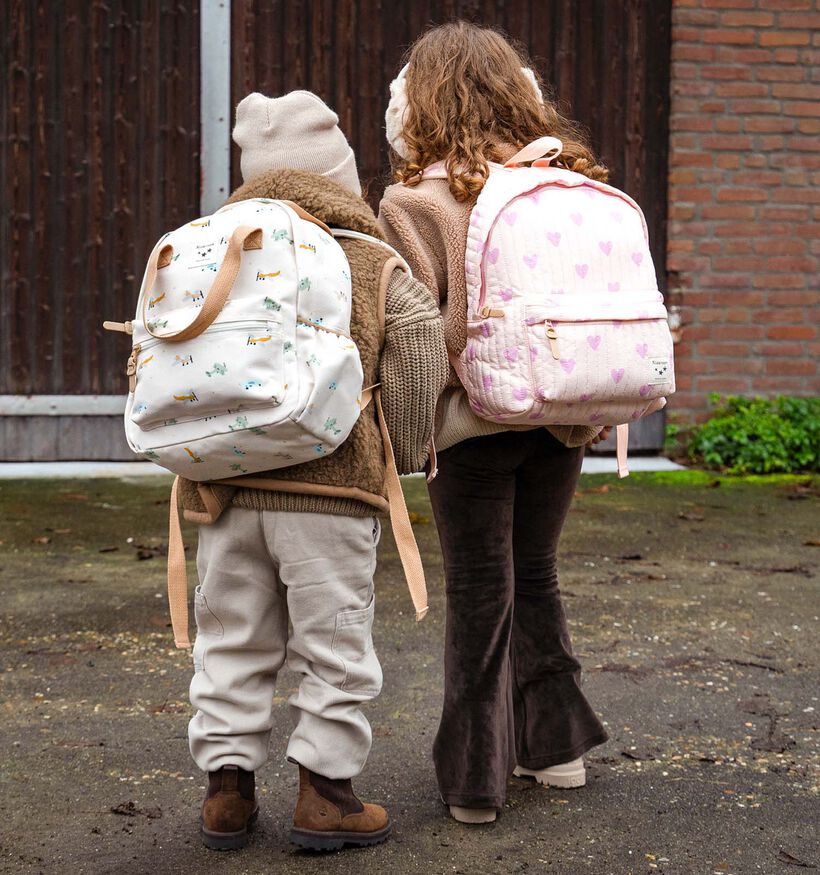 Kidzroom Roze Rugzak Hartjes voor meisjes (361066)