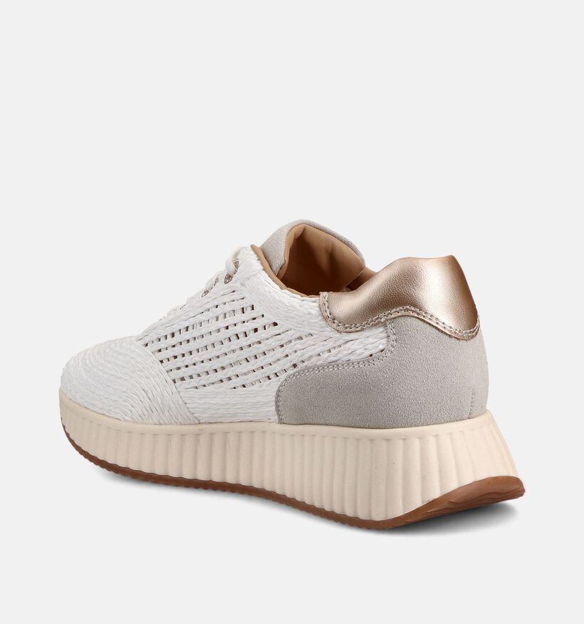 Signatur Baskets en Blanc pour femmes (373191) - pour semelles orthop&eacute;diques