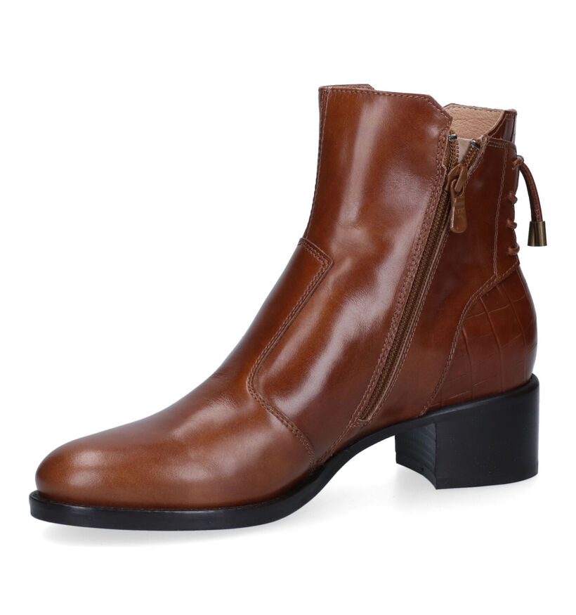 NeroGiardini Bottines à talons en Cognac en cuir (310643)